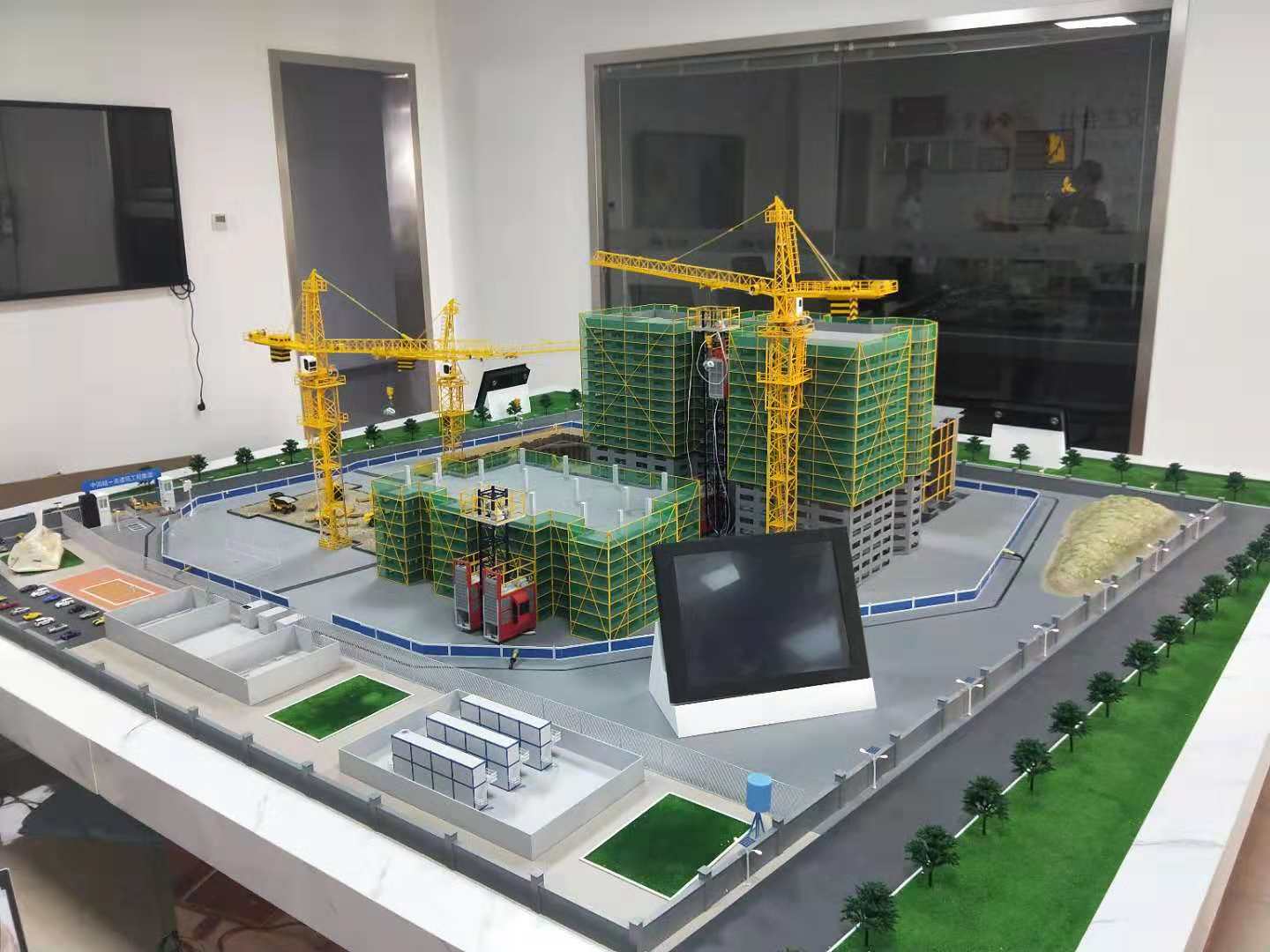 永兴县建筑施工场景模型